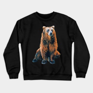 Bear - Woodland Themed Kids Room, Funny Gifts For Forester, Cute Animals Crewneck Sweatshirt